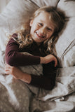 Linen Twin Bed Set - Elderflowers