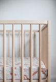 Fitted Linen Crib Sheet