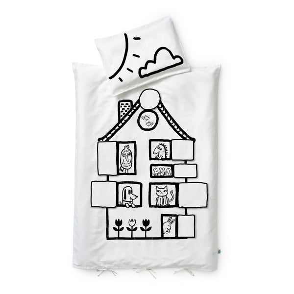 toddler/crib duvet set - house pets